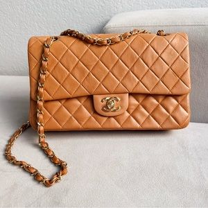 SOLD -Classic Chanel Lambskin Double Flap Bag